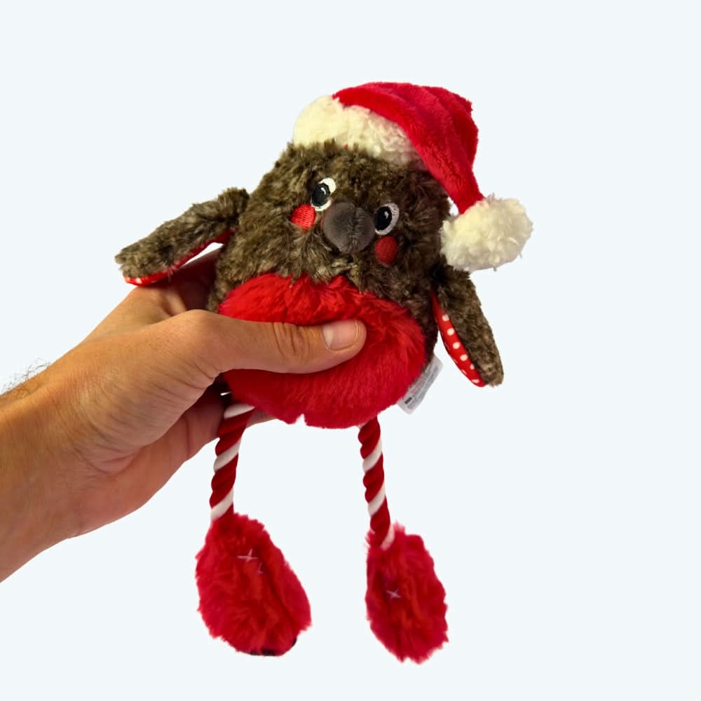 Christmas Robin Rope Dog Toy