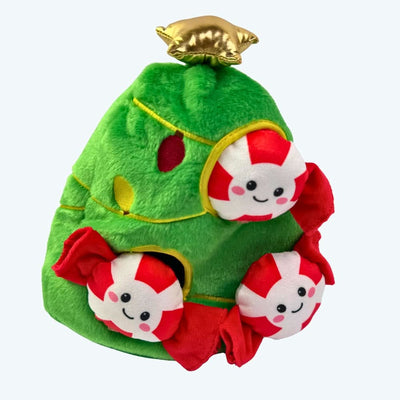 Christmas Tree Hide and Seek Plush Dog Toy