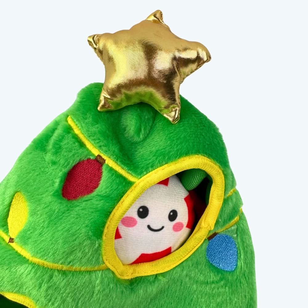 Christmas Tree Hide and Seek Plush Dog Toy