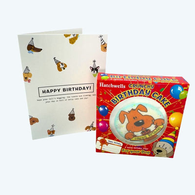 Crunchy Dog Birthday Cake & Card