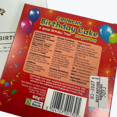 Crunchy Dog Birthday Cake & Card