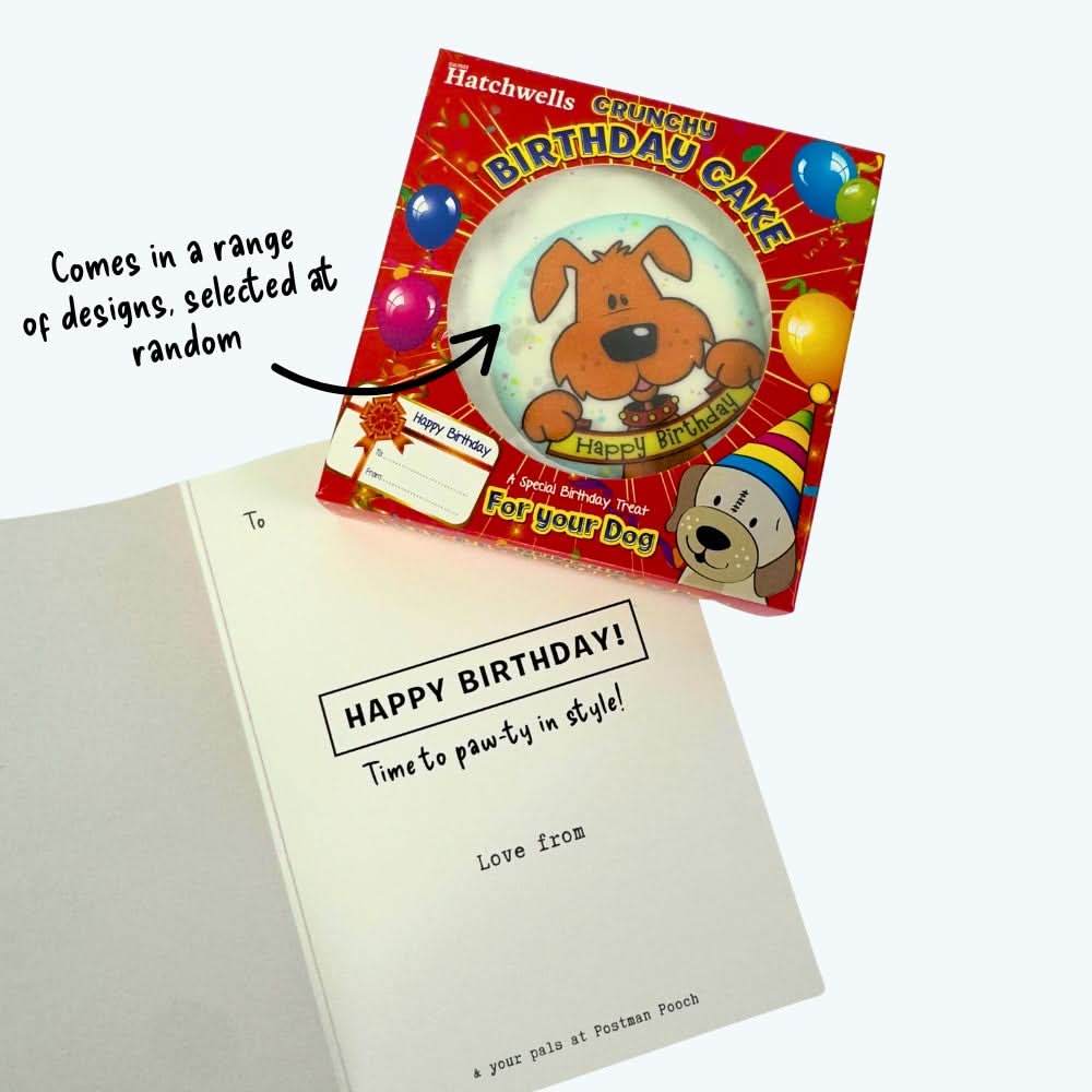 Crunchy Dog Birthday Cake & Card
