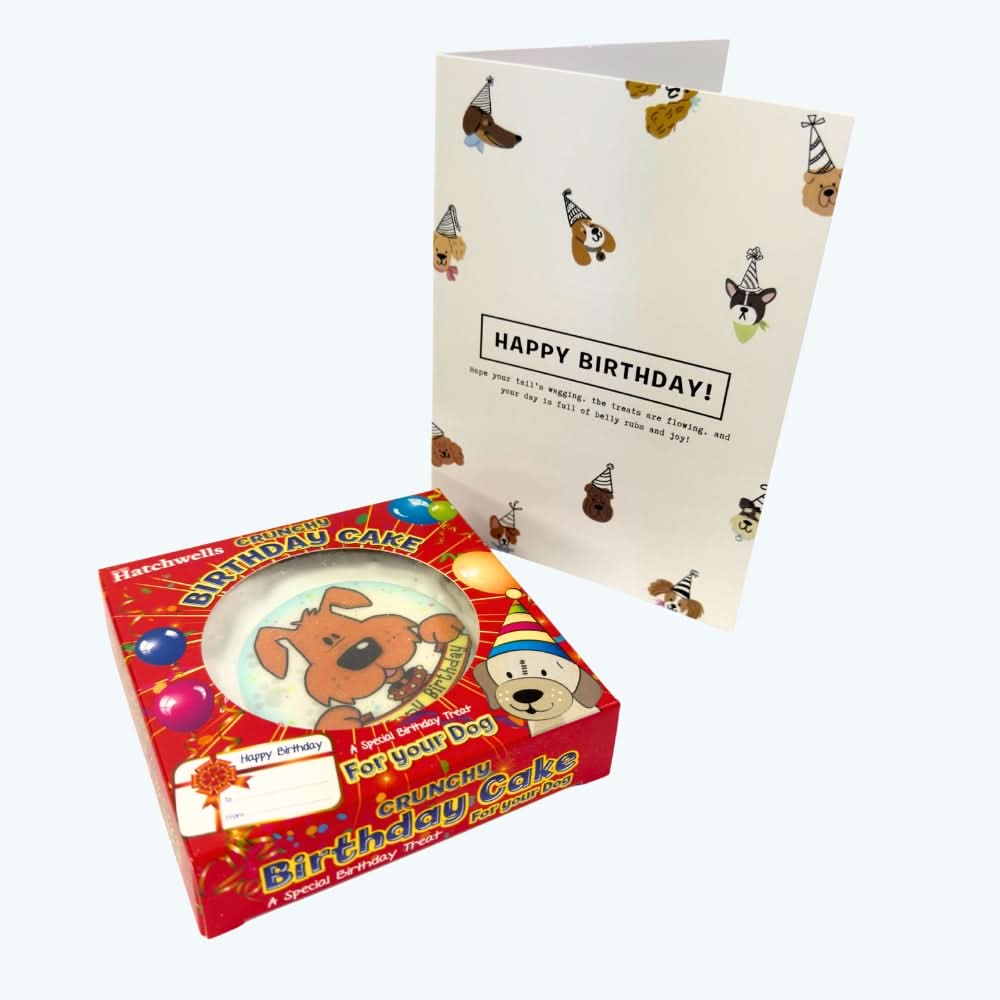 Crunchy Dog Birthday Cake & Card