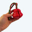 Festive TPR Treat Bell Tug Rope Dog Toy