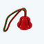Festive TPR Treat Bell Tug Rope Dog Toy