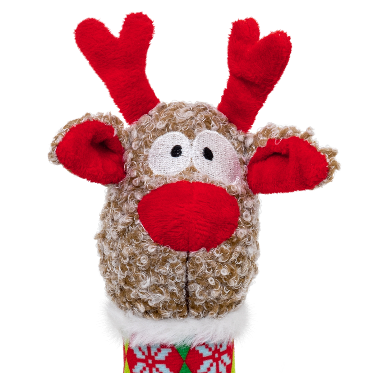 KONG Holiday Shakers™ Luvs Argyle Reindeer