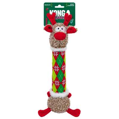 KONG Holiday Shakers™ Luvs Argyle Reindeer