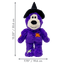 Halloween Wild Knots Witch Bear Purple Md/Lg