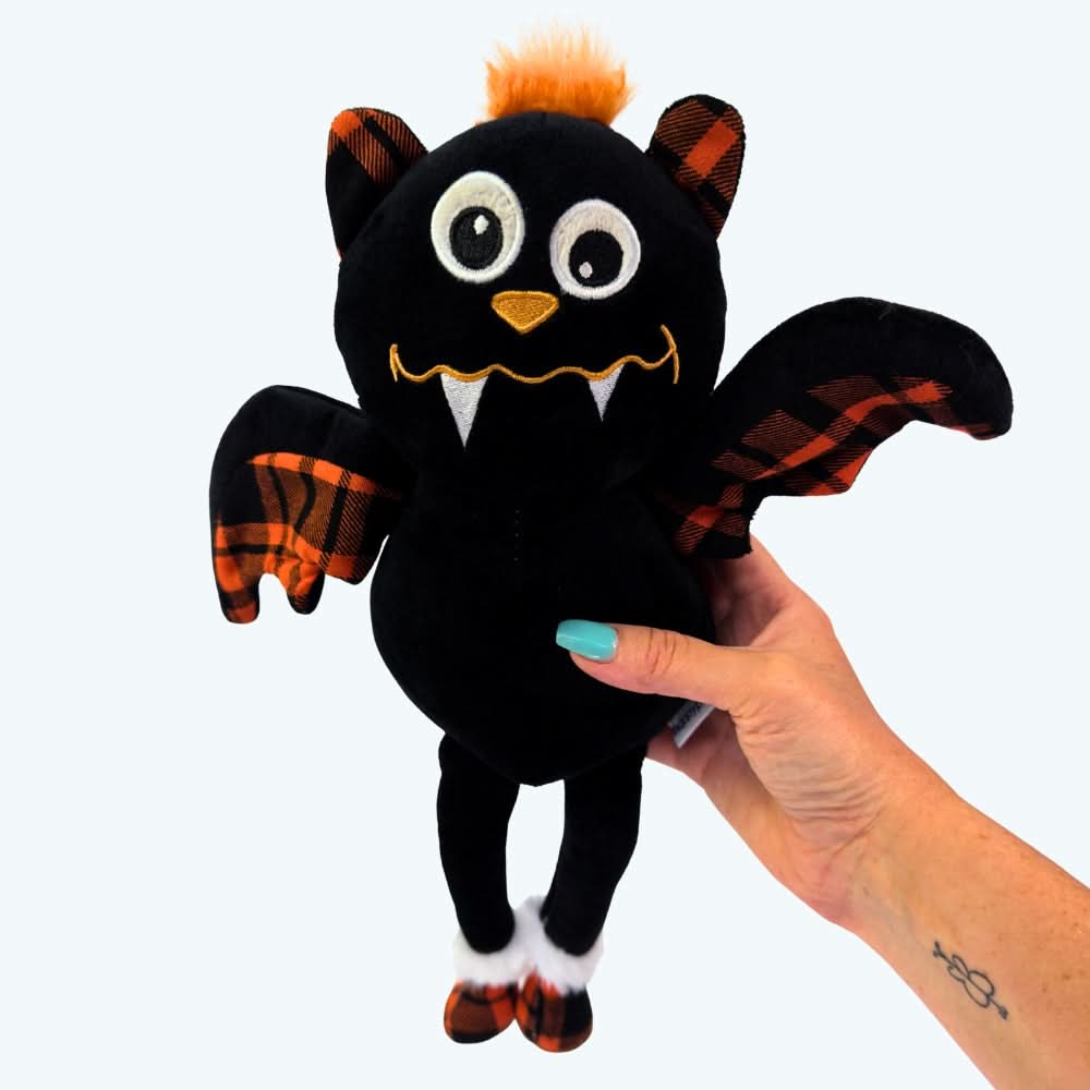 Happy Halloween Plush Bat Dog Toy