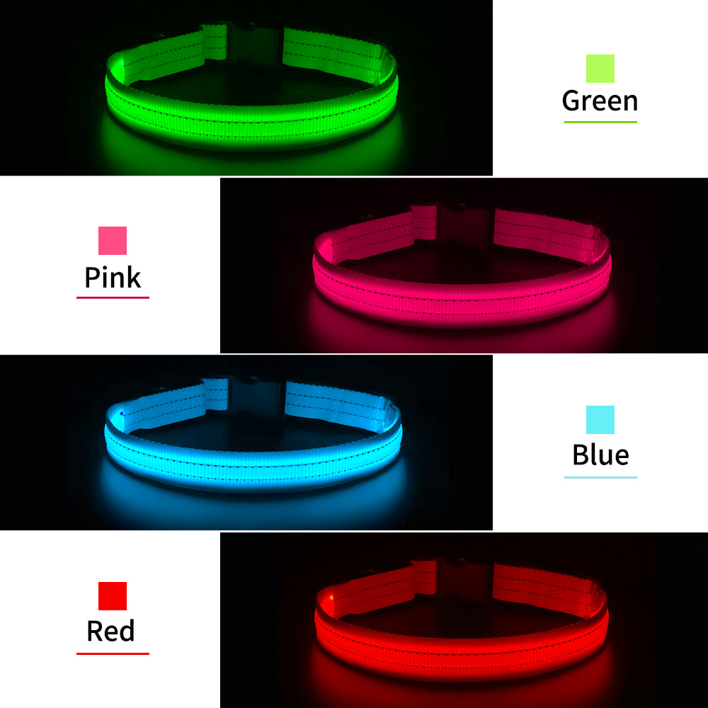 Night Safety Flashing Dog Collar
