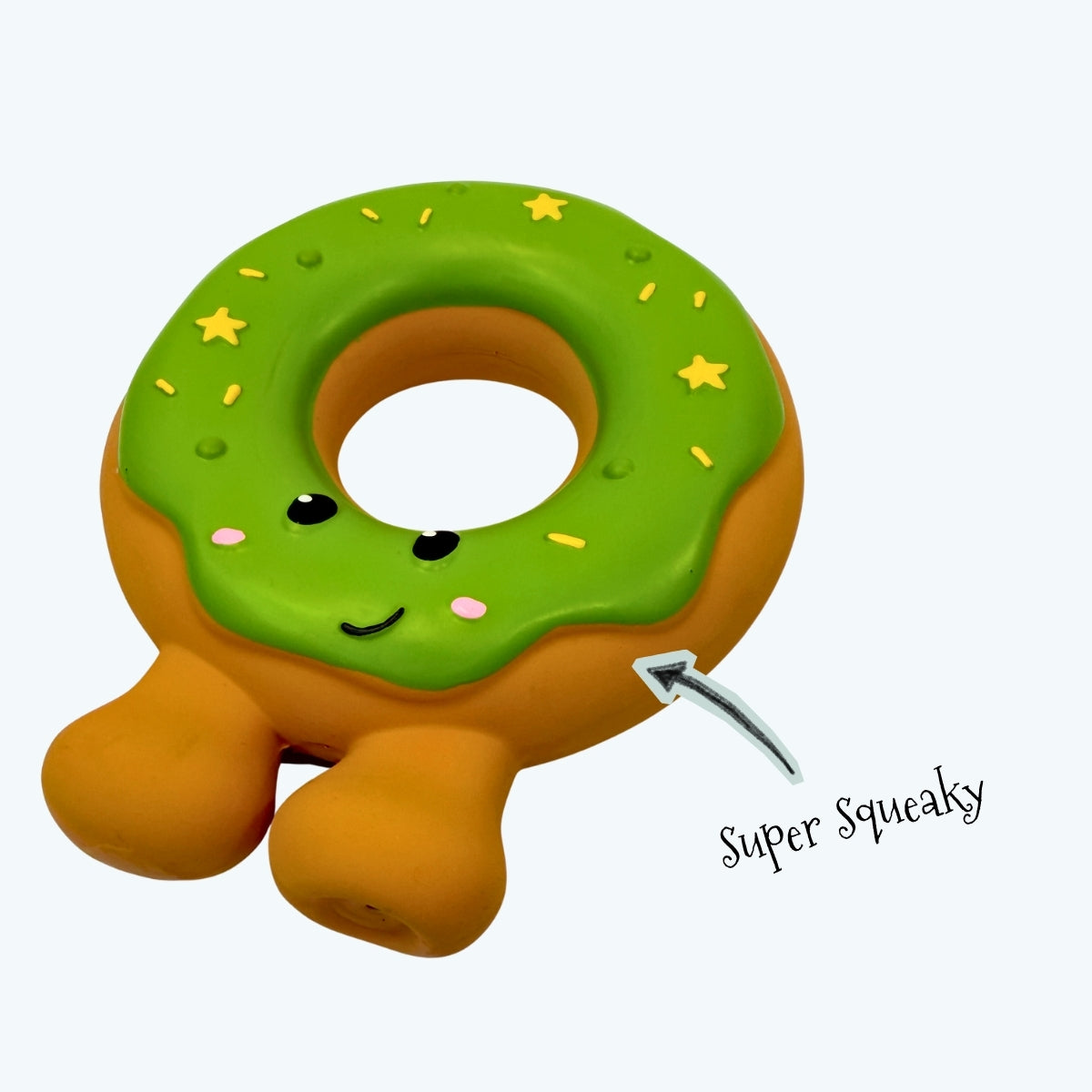 Latex Festive Donut Christmas Dog Toy