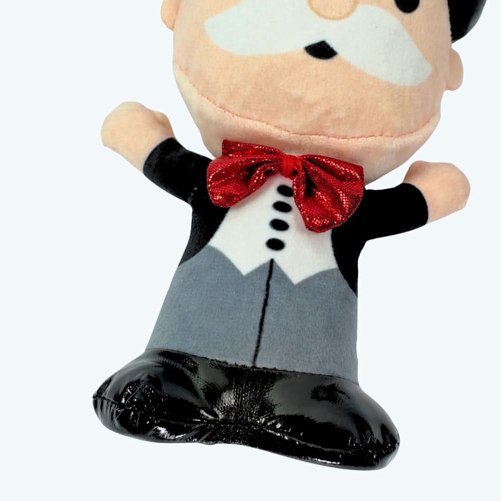 Mr Money Bags Monopoly Crinkle Plush Dog Toy