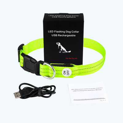 Night Safety Flashing Dog Collar