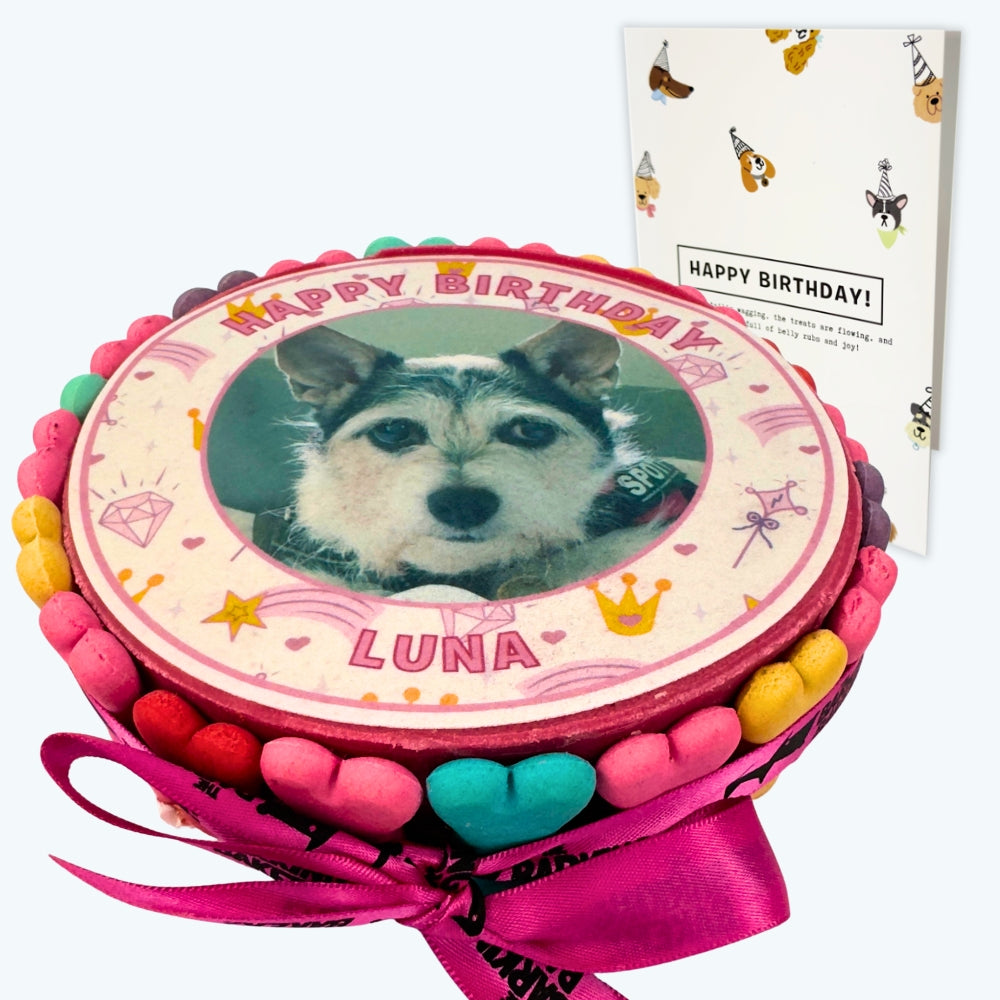 Pawty Princess Personalised Birthday Cake & Card