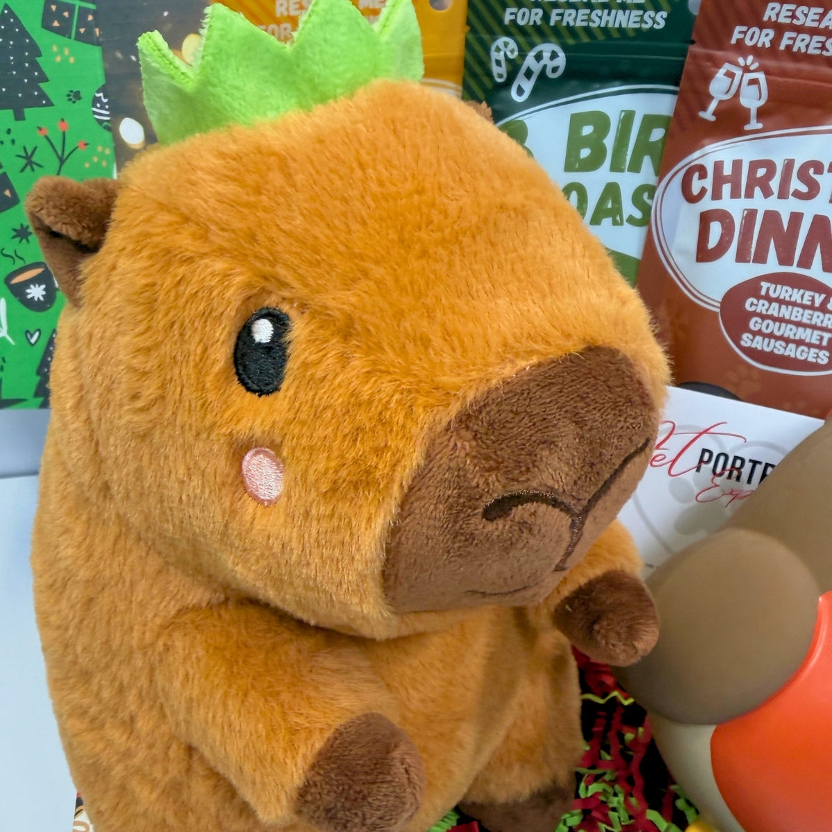 Soft Toy Dog Christmas Gift Box