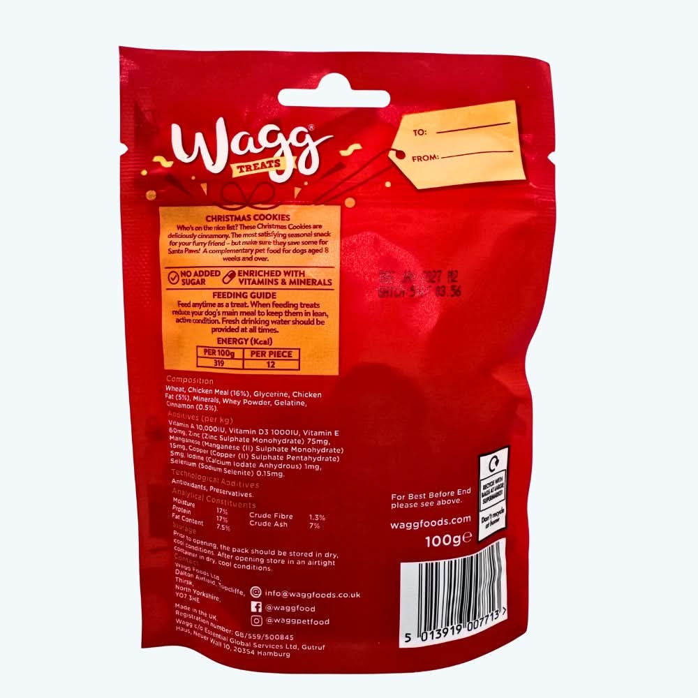 Wagg Christmas Cookies for Dogs