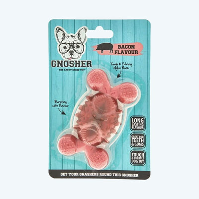 Bacon Gnosher dog toy