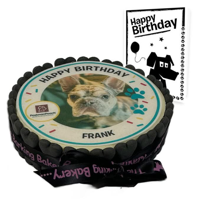 Personalised Dog Picture Birthday Cake & Card