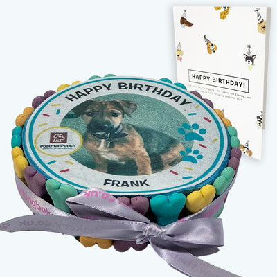 Personalised Dog Picture Birthday Cake & Card