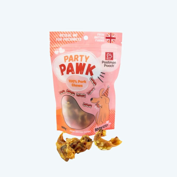 Pawk Image Collection Party Pawk 100% Pork Dog Treats Real Pork Treats