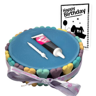 Dog Birthday Cake Blue