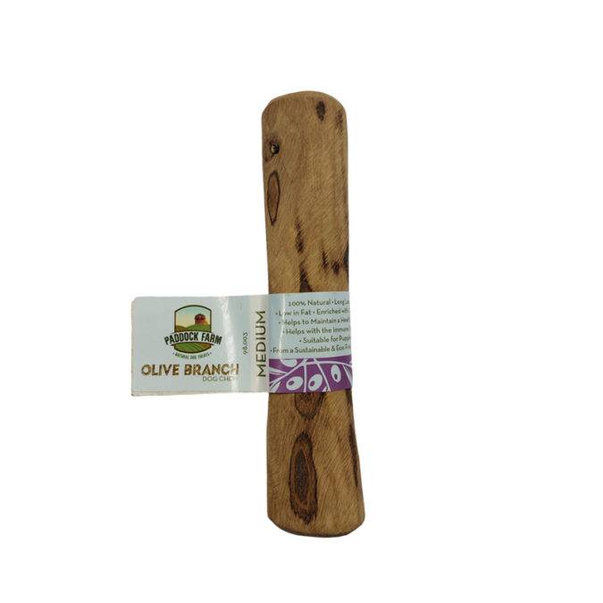 Olive branch dog chew