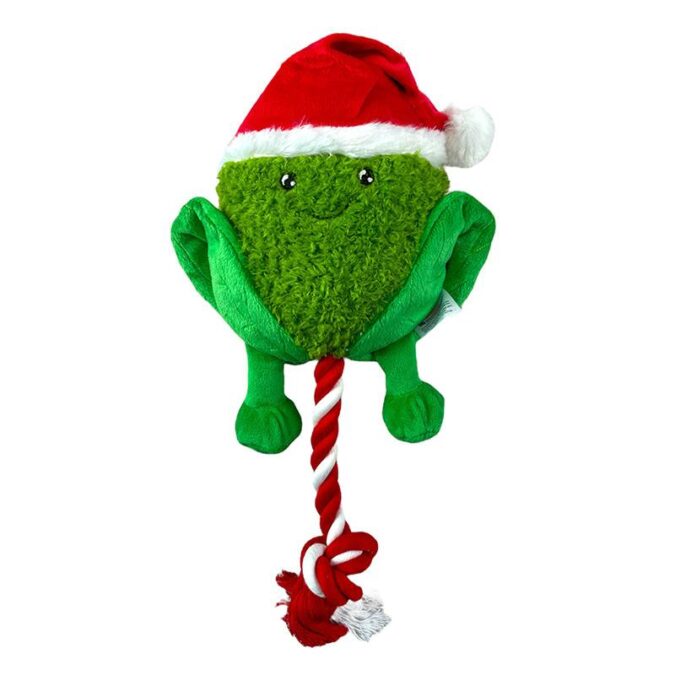 brussel sprout dog toy christmas
