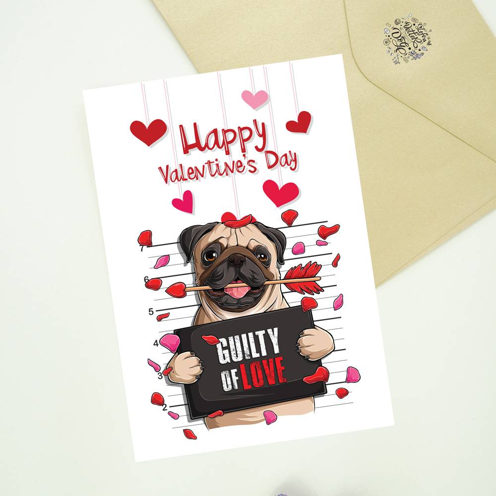 Edible Dog Valentines Card