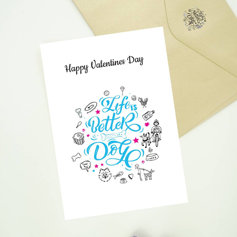 Edible Dog Valentines Card