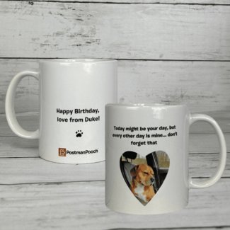 Happy Birthday Heart Personalised Mug